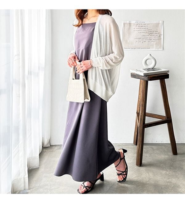 GeeRA（ジーラ）の「【冷房対策に】ひんやりUV対策！ドルマンカーディガン（ニットカーディガン）」｜詳細画像