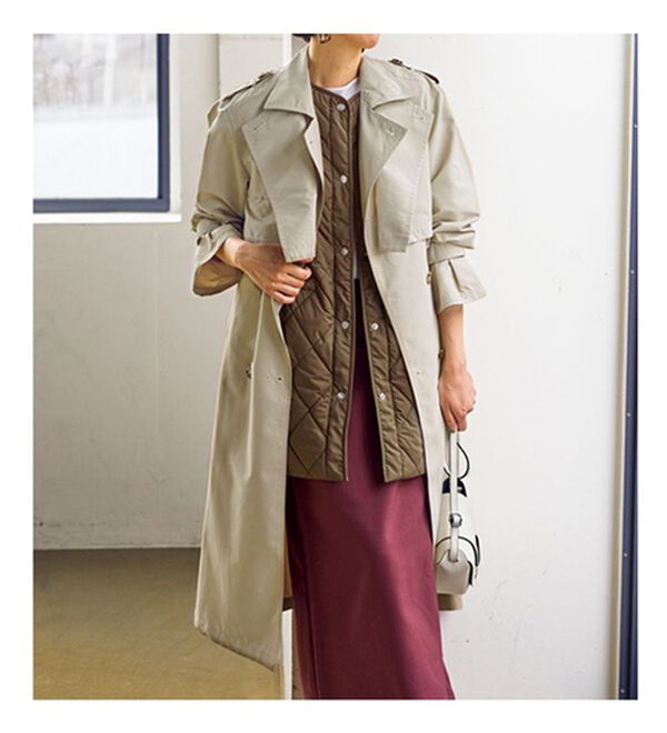 VINNO（ヴィノ）の「２ＷＡＹ袖付キルティングジレコート（中わたコート・ベスト）」｜詳細画像