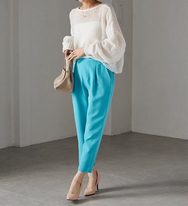 RANAN（ラナン）の「美脚シルエットクロップドパンツ（フルレングスパンツ）」｜詳細画像