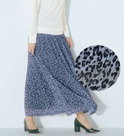 RANAN（ラナン）の「シフォンプリーツマキシスカート（ロングスカート）」