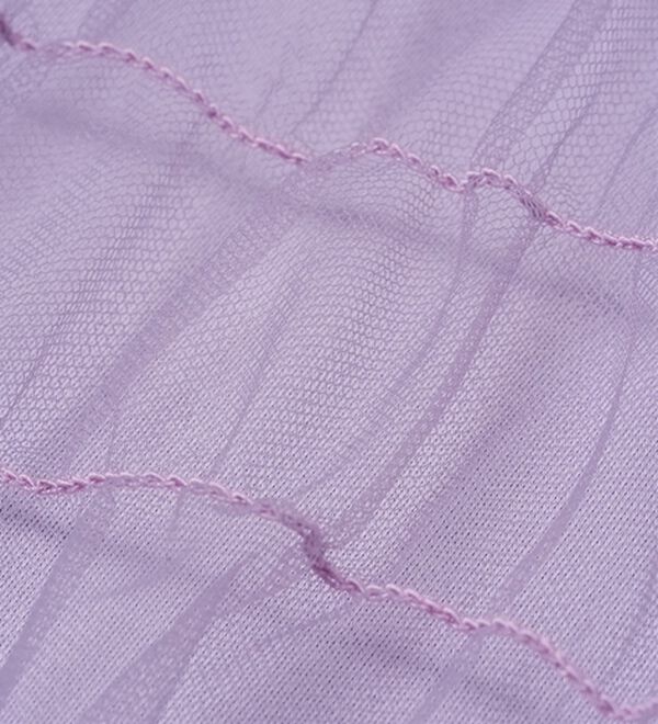 RANAN（ラナン）の「ふんわりあったか素材チュール重ねチュニック（チュニック）」｜詳細画像