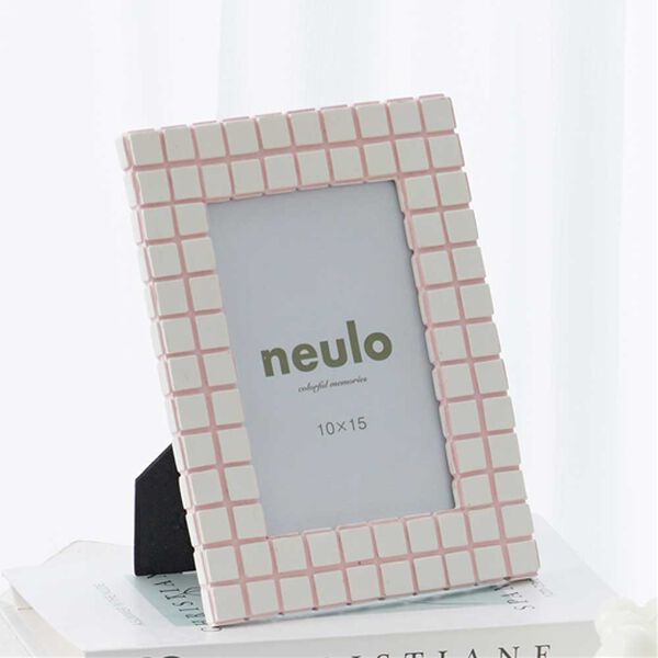 iellio（イエリオ）の「ｎｅｕｌｏ　チェック・フォトフレーム（インテリア雑貨）」｜詳細画像