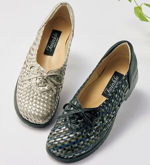 BELLUNA（ベルーナ）の「牛革５Ｅメッシュウォーキングシューズ（フラットシューズ）」｜詳細画像