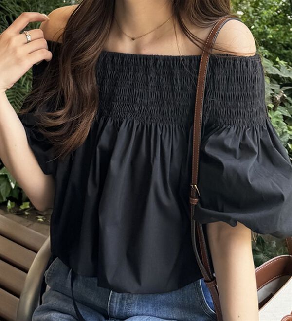 GeeRA（ジーラ）の「ドロストオフショルブラウス（ブラウス）」｜詳細画像