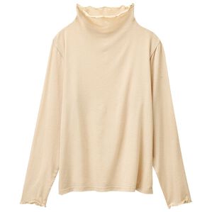 RANAN（ラナン）の「シアーハイネックプルオーバー（カットソー）」｜ライトベージュ