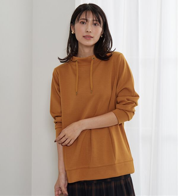 BELLUNA（ベルーナ）の「【新色追加】ワイドネックサイド切替プルオーバー（カットソー）」｜詳細画像