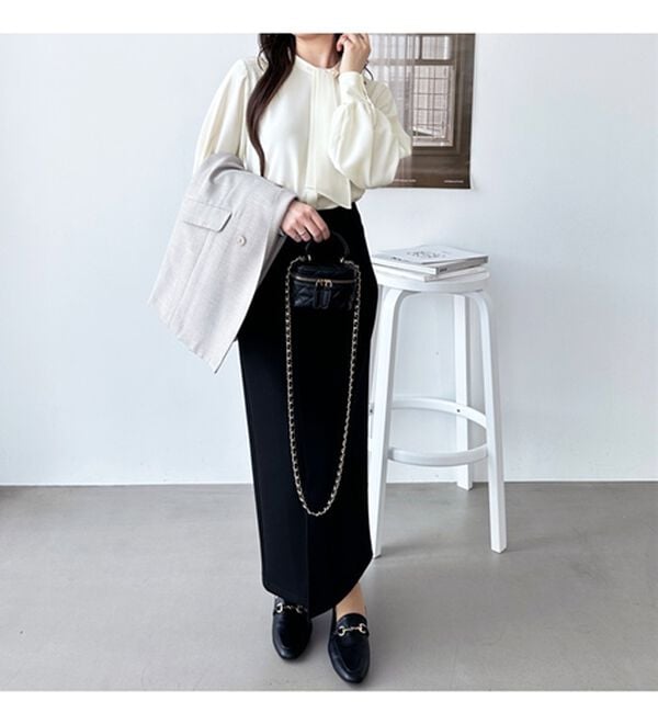 GeeRA（ジーラ）の「２ＷＡＹドレープスカーフタイブラウス（ブラウス）」｜詳細画像