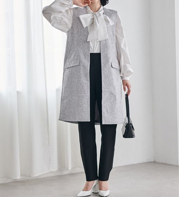 RANAN（ラナン）の「＜２点セット＞ロングジレセットアップ（その他スーツ）」｜モノトーンツイード