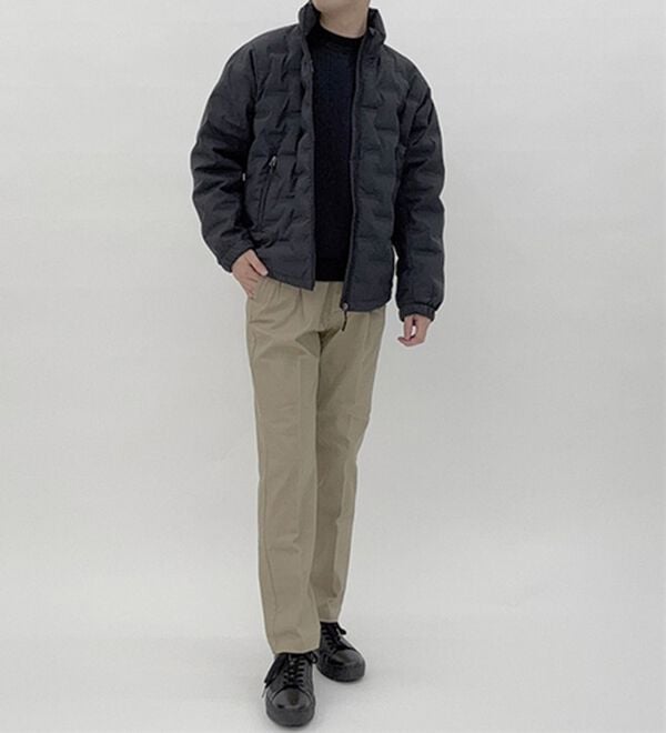 「シームレス圧着ストレッチダウンジャケット（メンズダウンジャケット）」｜詳細画像