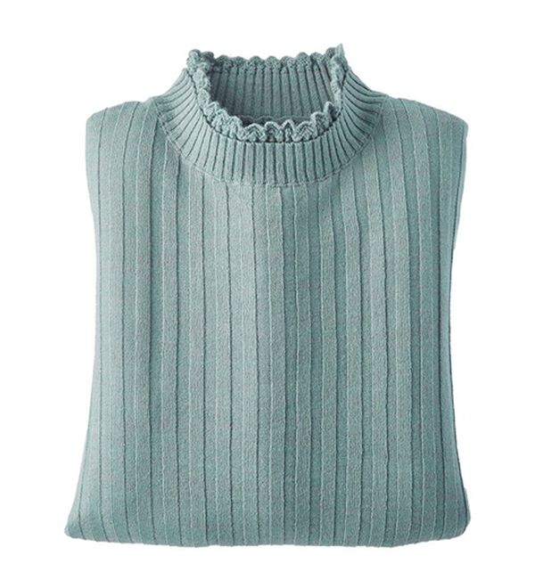 BELLUNA（ベルーナ）の「ウール入りウォッシャブルセーター（ニット・セーター）」｜詳細画像