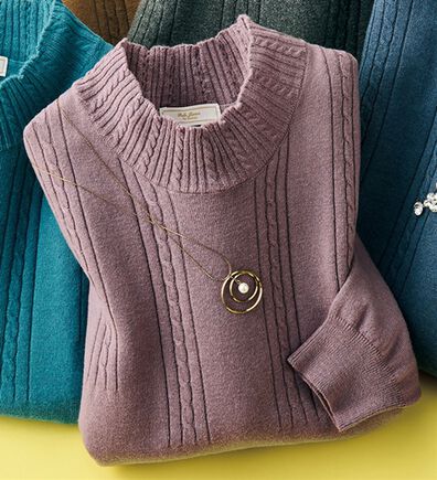 ルフラン（ルフラン）の「やさしい手ざわりのコットンカシミヤセーター（ニット・セーター）」