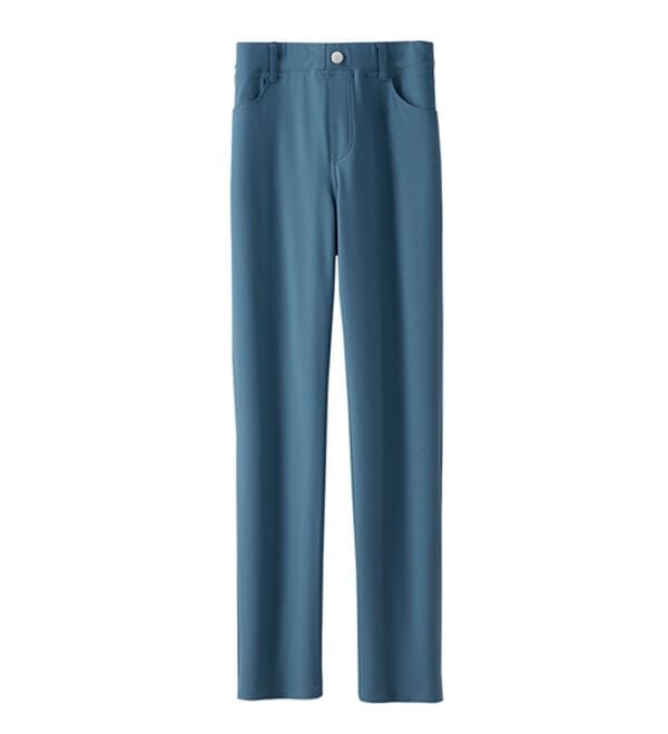 BELLUNA（ベルーナ）の「ヒンヤリなめらか！マシュマロパンツ（フルレングスパンツ）」｜ブルーグリーン