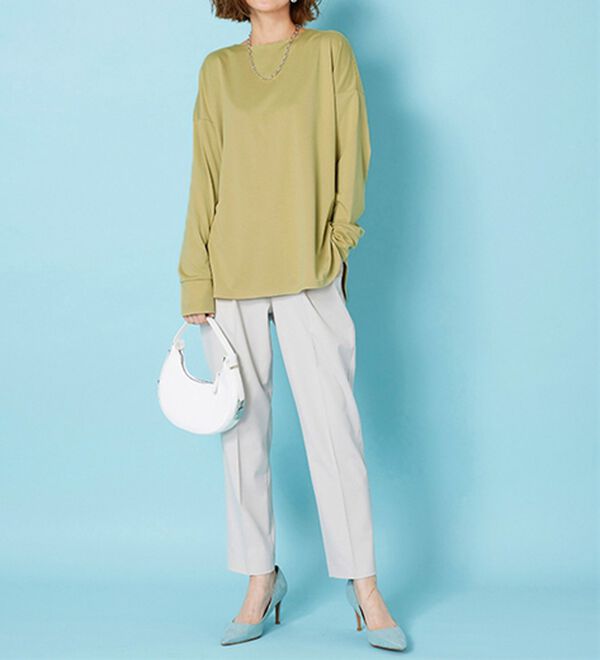 BELLUNA（ベルーナ）の「もちっとなめらか！大人顔サマ見えプルオーバー（カットソー）」｜詳細画像