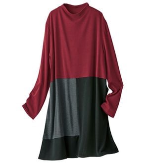 BELLUNA（ベルーナ）の「配色切替カットソーチュニック（チュニック）」｜詳細画像