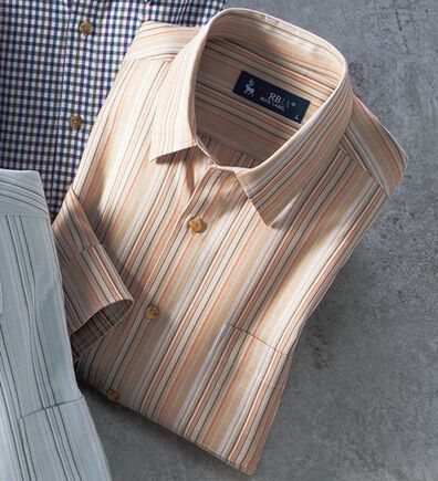 「＜カルビア＞着心地快適！楽ちんストレッチシャツ（メンズシャツ）」