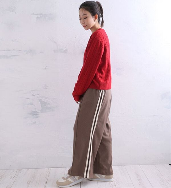 A HAPPY MARILYN（アハッピーマリリン）の「【Ｌ～６Ｌ】＜選べる２型＞ラインで着やせる楽ちん美脚なラインパンツ（フルレングスパンツ）」｜詳細画像