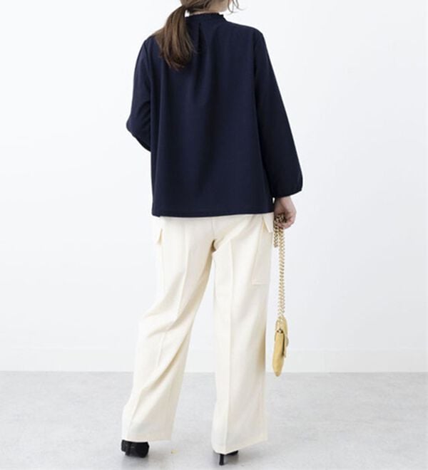 BELLUNA（ベルーナ）の「きれい見え素材ベイカーパンツ（フルレングスパンツ）」｜詳細画像