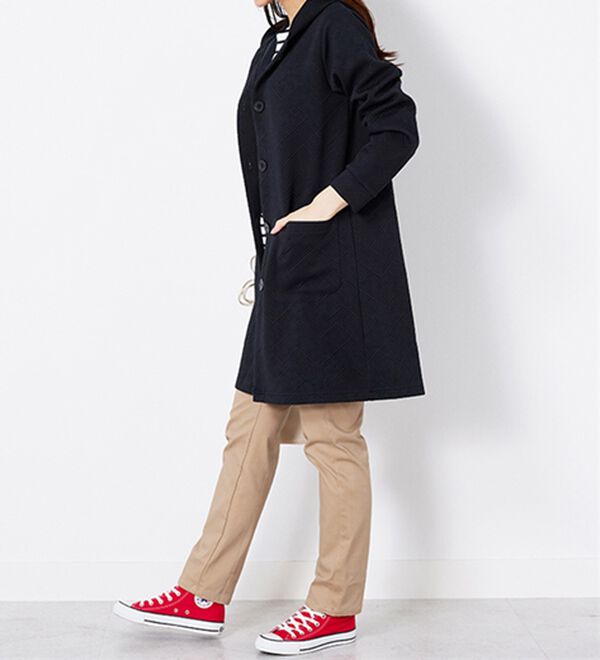 BELLUNA（ベルーナ）の「幾何柄ジャカード素材フードカーディガン（その他カーディガン）」｜詳細画像