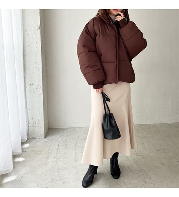 GeeRA（ジーラ）の「スタンドカラーフェイクダウンジャケット（ダウンコート・ジャケット・ベスト）」｜詳細画像