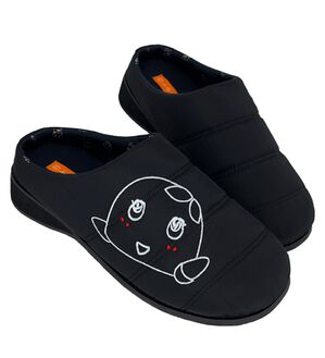 BELLUNA（ベルーナ）の「ふなっしーべるーにゃコラボサボシューズ（サンダル・ミュール）」｜ブラック