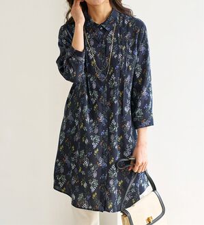 BELLUNA（ベルーナ）の「レーヨン素材ピンタック使いワンピース（その他ワンピース）」｜詳細画像