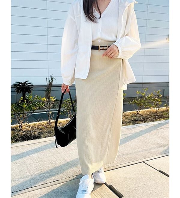 GeeRA（ジーラ）の「セルフカット美脚魅せタイトスカート（ロングスカート）」｜詳細画像