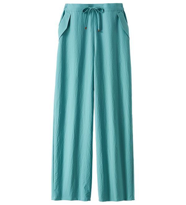 BELLUNA（ベルーナ）の「サラもちライト！快適ドロストワイドパンツ（ワイドパンツ・ガウチョ）」｜詳細画像