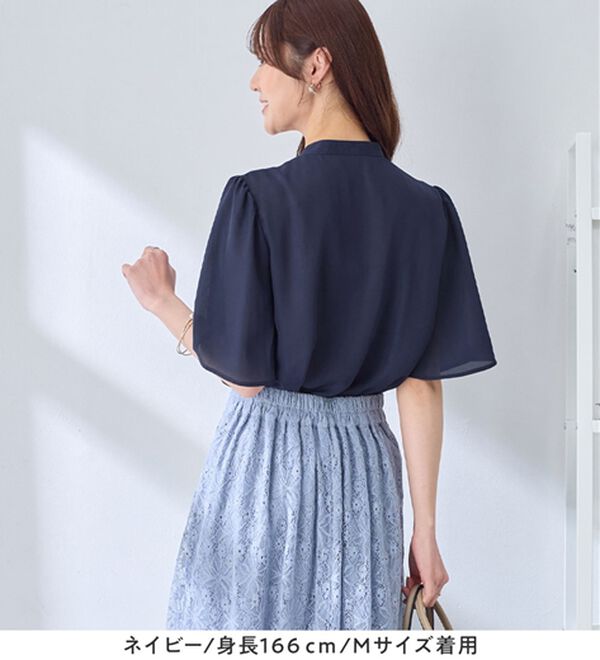 alotta（アロッタ）の「大人上品スカーフタイブラウス（ブラウス）」｜詳細画像