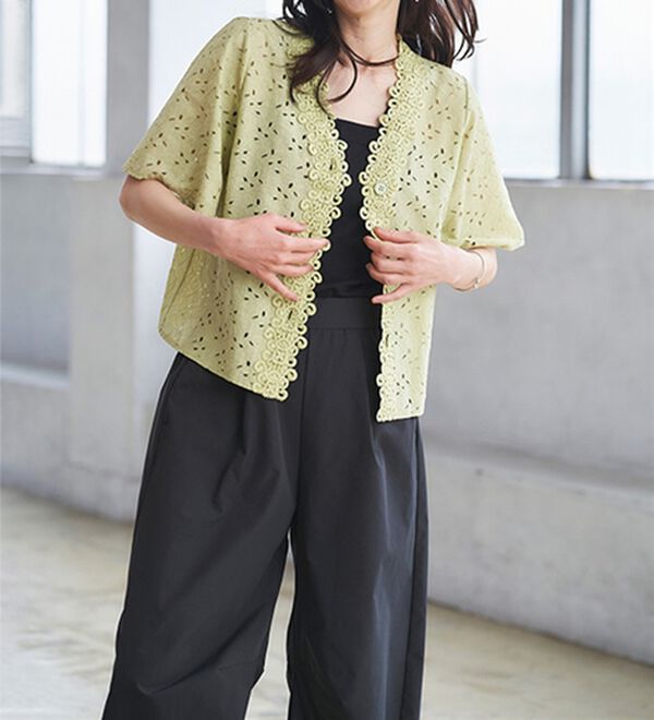 RANAN（ラナン）の「レースコンビブラウス（ブラウス）」｜詳細画像