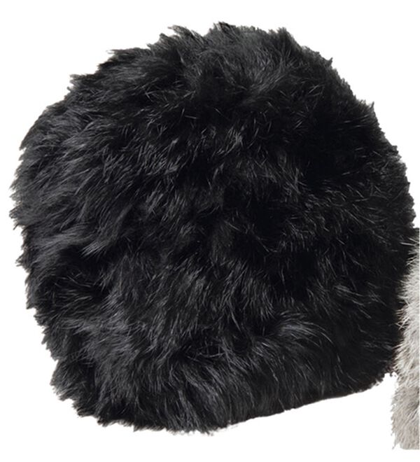BELLUNA（ベルーナ）の「内側コットン　ラビットファー帽子（帽子）」｜黒