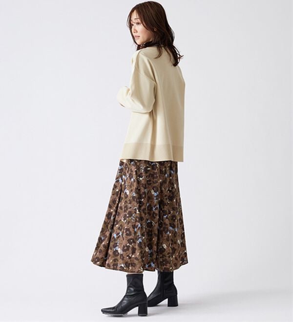 BELLUNA（ベルーナ）の「着映えプリントフレアスカート（ロングスカート）」｜詳細画像