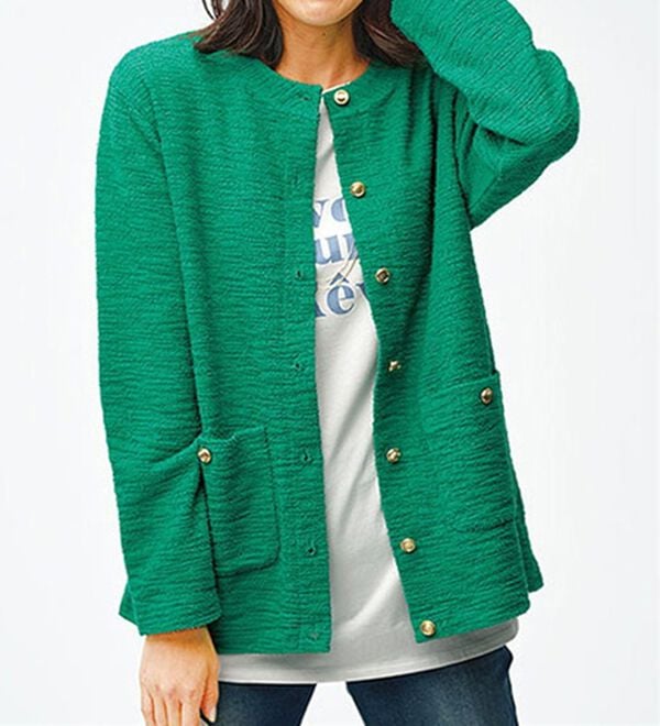 BELLUNA（ベルーナ）の「着回し上手に！きれい見え綿１００％素材ロゴプルオーバー（カットソー）」｜詳細画像