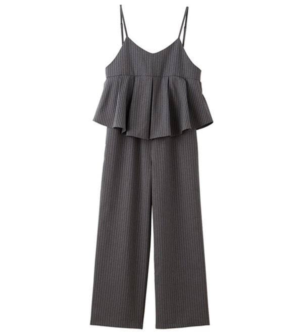 GeeRA（ジーラ）の「セットアップ風プリーツビスチェキャミサロペ（オールインワン）」｜詳細画像