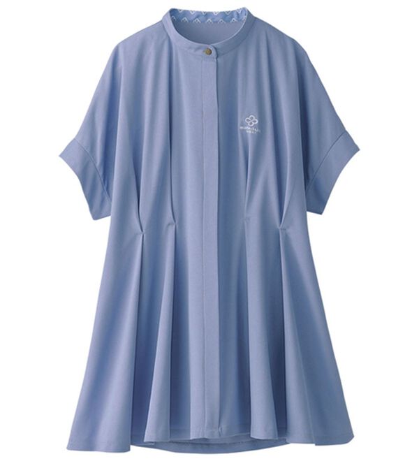 BELLUNA（ベルーナ）の「【ｍａｒｉｅ　ｃｌａｉｒｅ　ＳＰＯＲＴ】かのこ素材タックデザインフレアーチュニック（チュニック）」｜詳細画像