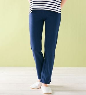 LAVIENNE（ラヴィエンヌ）の「着回し自在パンツ（クロップドパンツ）」｜ネイビー 10分丈