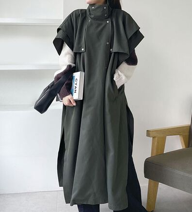 RANAN（ラナン）の「スリーブレスデザインコート（ロングコート）」