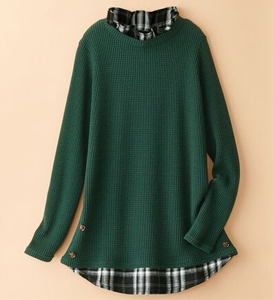 BELLUNA（ベルーナ）の「異素材重ね着風チュニック（チュニック）」