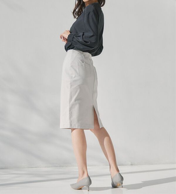 RANAN（ラナン）の「夏に嬉しい機能付！ストレッチタイトスカート（ひざ丈スカート）」｜詳細画像