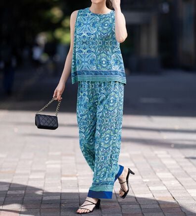 RANAN（ラナン）の「リゾートパネルプリントセットアップ（セットアップ）」