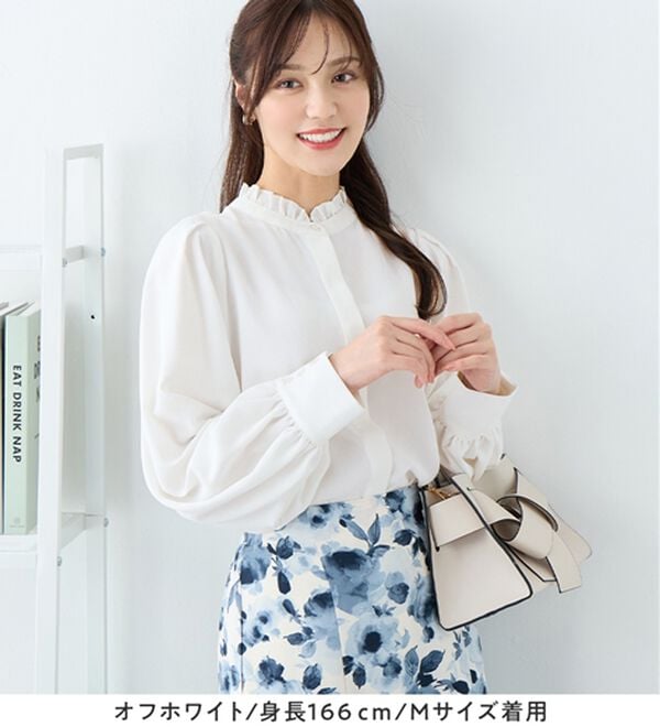 alotta（アロッタ）の「前後２ＷＡＹフリル衿ブラウス（ブラウス）」｜詳細画像