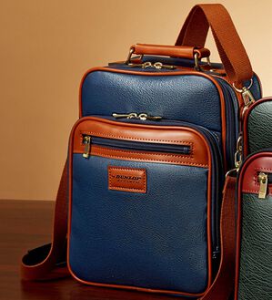 「＜ダンロップ・リファインド＞豊岡製多機能ショルダーバッグ（メンズショルダーバッグ）」｜ネイビー