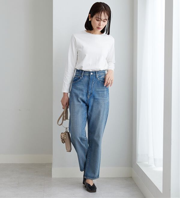 BELLUNA（ベルーナ）の「綿１００％大人顔サマ見えプルオーバー（カットソー）」｜詳細画像