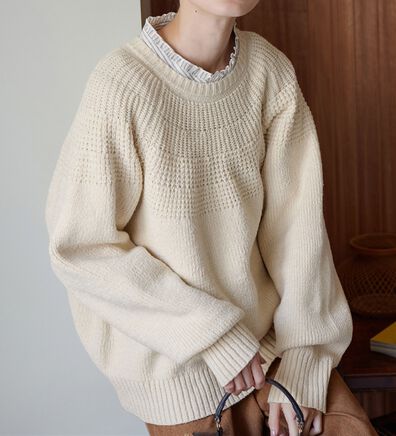 Viola e Viola（ヴィオラ エ ヴィオラ）の「【３つの機能付】求心編みニット（ニット・セーター）」