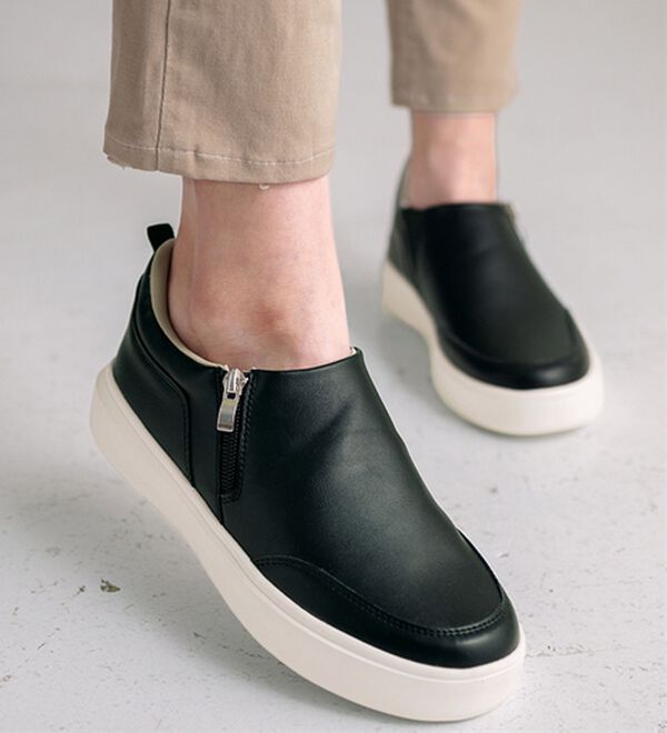 「【２足セット】サッと履けるコートタイプスニーカー（スニーカー）」｜詳細画像