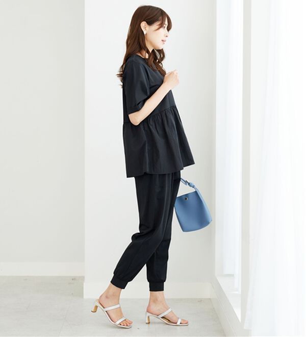 BELLUNA（ベルーナ）の「ヒンヤリ爽快！ジョガーパンツ（フルレングスパンツ）」｜詳細画像