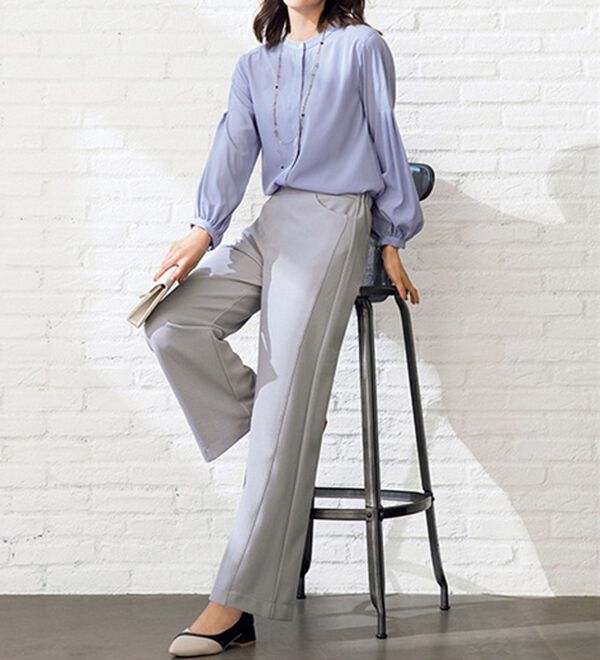 ルフラン（ルフラン）の「【３本組】優しい肌心地！ラク美デザインパンツ（フルレングスパンツ）」｜詳細画像