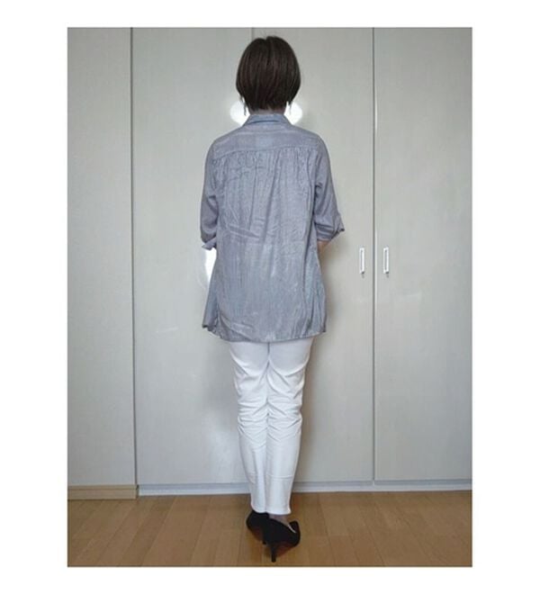 BELLUNA（ベルーナ）の「ヒンヤリ冷感ライトオンスジーンズ（フルレングスパンツ）」｜詳細画像