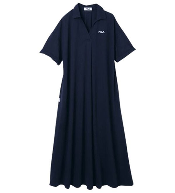 RANAN（ラナン）の「＜ＦＩＬＡ＞ゆったりフレアーポロワンピース（その他ワンピース）」｜詳細画像