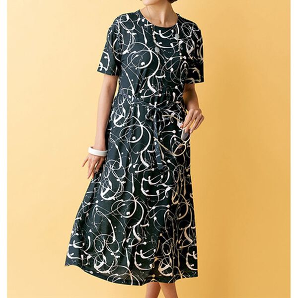 BELLUNA（ベルーナ）の「＜トランスファーテックス＞プリントワンピース（プリントワンピース）」｜詳細画像