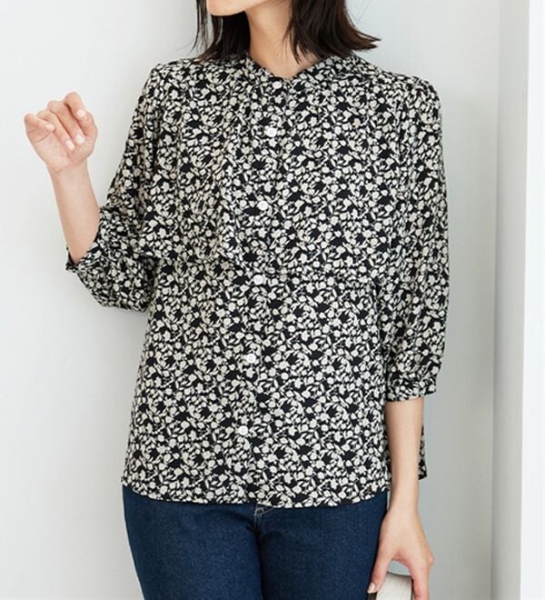 BELLUNA（ベルーナ）の「ケープ風デザインブラウス（ブラウス）」｜詳細画像